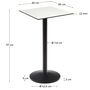 Kave_Home_Esilda_runder_Stehtisch_Weiss_mit_schwarz_lackiertem_Metallbein_60_60_Dimensions