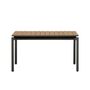 Kave Home Gartentisch Canyelles ausziehbar von Kave Home B: 140 - 200 cm / T: 90 cm / H: 76 cm, Schwarz / Braun