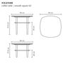 Umage Couchtisch Together Smooth Square 60 von Umage