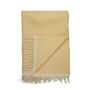 Røros Tweed Lammwolldecke Mello 150 x 210 cm von Røros Tweed Lemon yellow