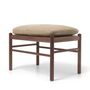 Carl Hansen & Søn OW149F Fusshocker von Carl Hansen & Son Terra Marble 20366, Walnuss geölt