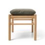 Carl_Hansen_Son_OW149_Footstool_Eiche_geolt_Terra_Leder_Jade