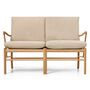 Carl Hansen & Søn OW149-2 Sofa von Carl Hansen & Son Terra Lime 20365, Eiche geölt