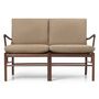 Carl Hansen & Søn OW149-2 Sofa von Carl Hansen & Son Terra Marble 20366, Walnuss geölt