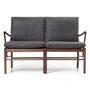 Carl Hansen & Søn OW149-2 Sofa von Carl Hansen & Son Terra Raku 20367, Walnuss geölt