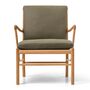 Carl Hansen & Søn OW 149 Chair mit Lederbezug von Carl Hansen & Son Terra Jade 20368, Eiche geölt