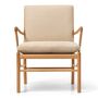 Carl Hansen & Søn OW 149 Chair mit Lederbezug von Carl Hansen & Son Terra Lime 20365, Eiche geölt