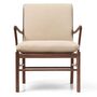 Carl Hansen & Søn OW 149 Chair mit Lederbezug von Carl Hansen & Son Terra Lime 20365, Walnuss geölt