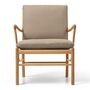 Carl Hansen & Søn OW 149 Chair mit Lederbezug von Carl Hansen & Son Terra Marble 20366, Eiche geölt