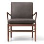 Carl Hansen & Søn OW 149 Chair mit Lederbezug von Carl Hansen & Son Terra Raku 20367, Walnuss geölt