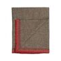 Røros Tweed Lammwolldecke Una 150 x 200 cm von Røros Tweed Grün/Rot