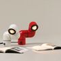 Santa & Cole Tischleuchte Tatu von Santa & Cole Reines Rot, Weiss grau