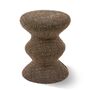 Pols Potten Polsterhocker Zig Zag Soft von Pols Potten Dunkelbraun