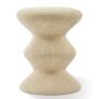 Pols Potten Polsterhocker Zig Zag Soft von Pols Potten Beige