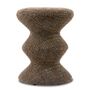 Pols Potten Polsterhocker Zig Zag Soft von Pols Potten Dunkelbraun