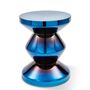 Pols Potten Metallhocker Zig Zag von Pols Potten Blau Metallic