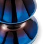 Pols Potten Metallhocker Zig Zag von Pols Potten Blau Metallic