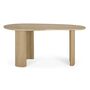 Ethnicraft Boomerang Schreibtisch B: 160 cm / T: 83 cm / H: 76 cm, Eiche lackiert