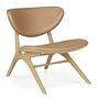 Ethnicraft Loungesessel Eye von Ethnicraft Eicheholz / Sienna Leder
