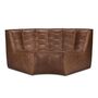 Ethnicraft N701 Modulsofa 90° runde Ecke 90° Ecke / rund, Chestnut