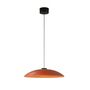 Santa & Cole Pendelleuchte HeadLed Metallic M von Santa & Cole Hematite Red, 8 M / 315", Black Surface Dimmable 1-10V