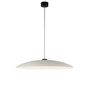 Santa & Cole Pendelleuchte HeadLed Metallic L von Santa & Cole White, 3 M / 118.1", Black Surface Dimmable DALI