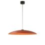 Santa & Cole Pendelleuchte HeadLed Metallic L von Santa & Cole Hematite Red, 3 M / 118.1", Black Surface Dimmable 1-10V