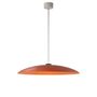 Santa & Cole Pendelleuchte HeadLed Metallic L von Santa & Cole Hematite Red, 3 M / 118.1", White Surface Dimmable 1-10V