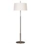 Santa & Cole Stehleuchten Diana Mayor von Santa & Cole  White Linen with Translucent White Parchment Upper Diffuser, Weiss / Weiss, Satin Nickel