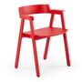 Gazzda Flip Stuhl von Gazzda Lackierte Eichenholz - RAL 3020 Red