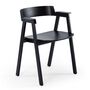 Gazzda Flip Stuhl von Gazzda Lackierte Eichenholz - RAL 9005 Black 