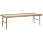 Hübsch  Stream Couchtisch 140 cm x 50 cm von Hübsch  Naturfarben