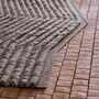 Gan-Rugs LINES RUG von Gan Rugs  Holzkohle, L: 172 cm / B: 80 cm