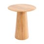 Gazzda Mushroom Beistelltisch von Gazzda Eiche geölt - Natur geölt,  Ø: 40 cm / H: 47 cm