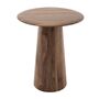 Gazzda Mushroom Beistelltisch von Gazzda Nussbaum geölt - Natur geölt,  Ø: 40 cm / H: 47 cm