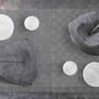 Gan-Rugs Sail Pouf von Gan Rugs Schwarz