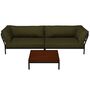 Houe Houe LEVEL 2 Kombination 07 - Outdoor Sofa Dark Grey, Leaf Heritage 42