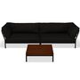 Houe Houe LEVEL 2 Kombination 07 - Outdoor Sofa Dark Grey, Dark Grey Basic 98