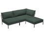 Houe Houe LEVEL 2 Kombination 06 - Outdoor Sofa Dark Grey, Alpine Heritage 44