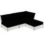 Houe Houe LEVEL 2 Kombination 06 - Outdoor Sofa Muted White, Char Heritage 68
