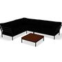 Houe Houe LEVEL 2 Kombination 05 - Outdoor Sofa Dark Grey, Char Heritage 68