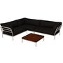Houe Houe LEVEL 2 Kombination 05 - Outdoor Sofa Muted White, Dark Grey Basic 98