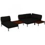Houe Houe LEVEL Kombination 03 - Outdoor Sofa Dark Grey, Dark Grey Basic 98