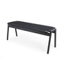 Gazzda Klupa Bench von Gazzda Lacquered Oak - Black - Paper Cord - Black, B: 120 cm