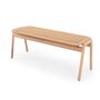 Gazzda Klupa Bench von Gazzda Oiled Oak - White Oil - Paper Cord - Natural, B: 120 cm