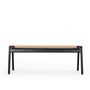 Gazzda_Bench-klupa-120x45-oak-lacquer-black-danish-cord-beige-0-5_1