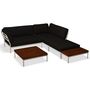 Houe Houe LEVEL Kombination 02 - Outdoor Sofa Muted White, Dark Grey Basic 98