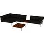 Houe Houe LEVEL 2 Kombination 01- Outdoor Sofa Muted White, Dark Grey Basic 98