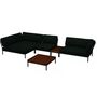 Houe Houe LEVEL Kombination 01- Outdoor Sofa  Dark Grey, Alpine Heritage 44