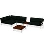 Houe Houe LEVEL Kombination 01- Outdoor Sofa  Muted White, Alpine Heritage 44